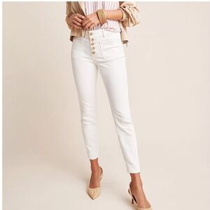 Pilcro & The Letterpress Anthropologie Button Fly High Rise Denim Leggings 26